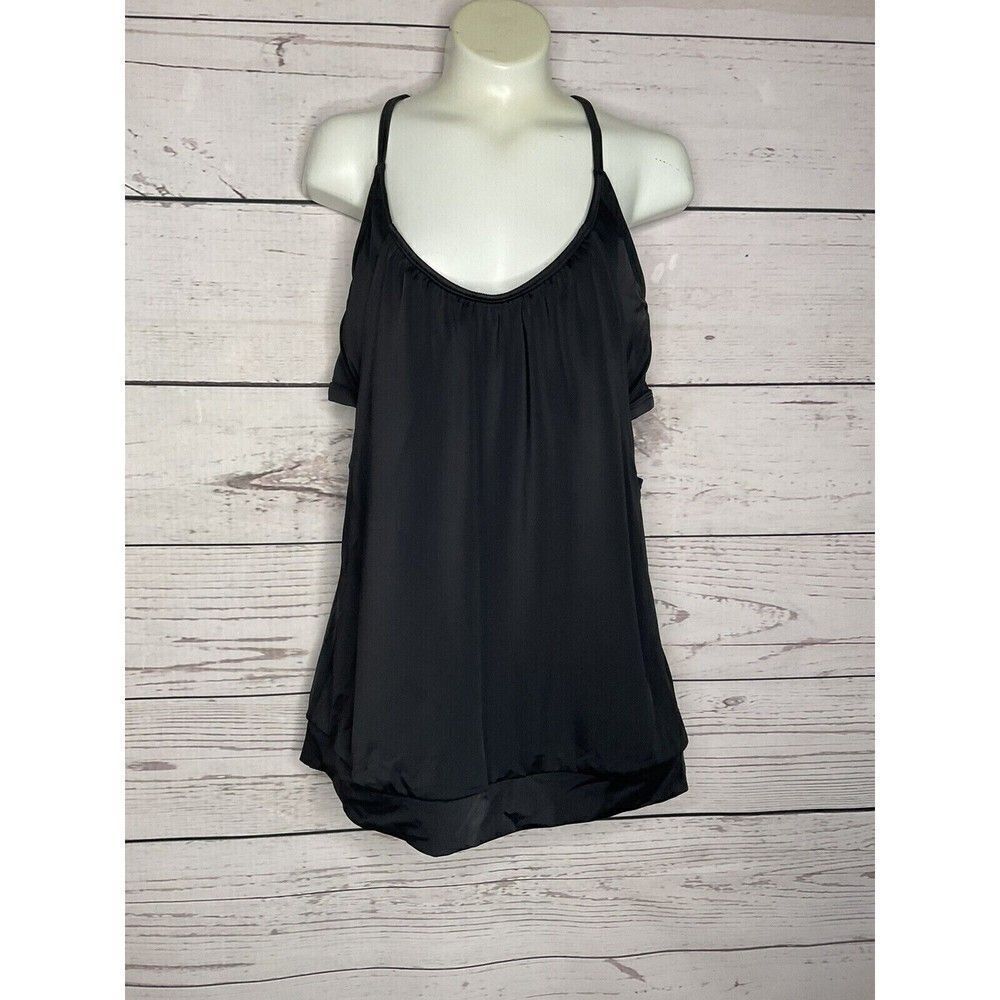 Athleta Womens Black Underwired‎ Tankini Top/Swim Tank Size 36B/C